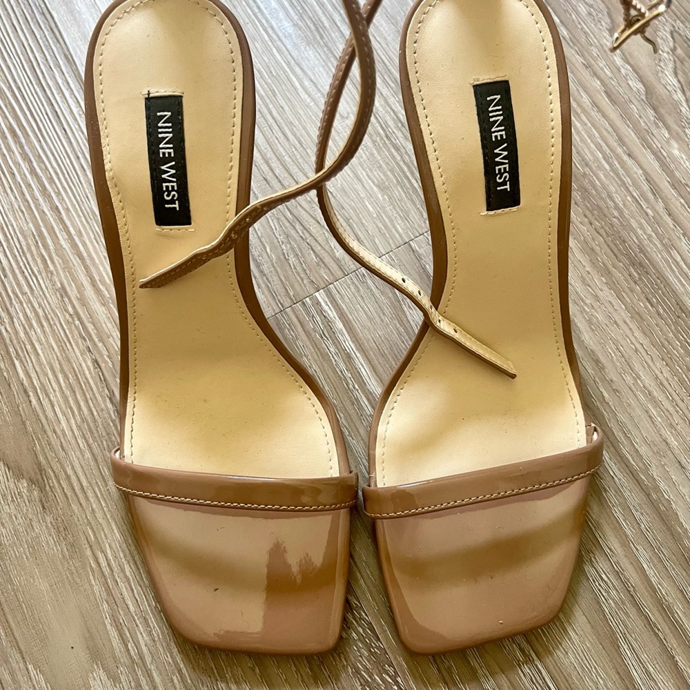 Nude heel sandals